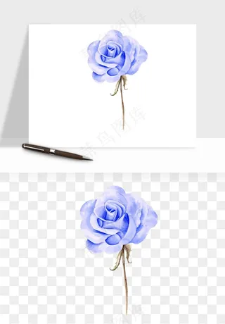 水彩复古植物花卉png免抠