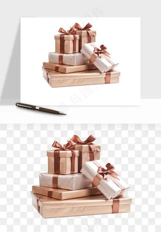礼盒礼物png免抠