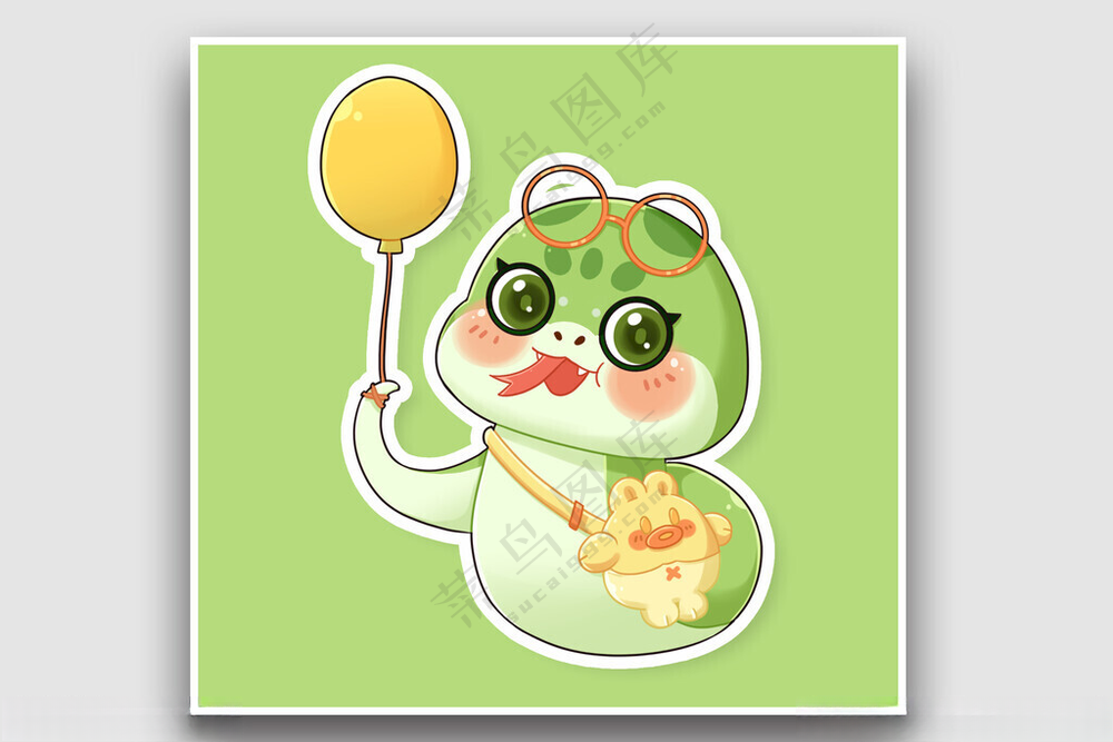 蛇年插画蛇年新年海报