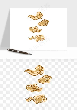 国潮敦煌云纹祥云云彩png免抠