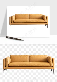 现代沙发家具png免抠