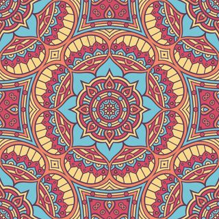 复古花纹背景图