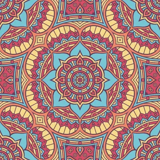 复古花纹背景图