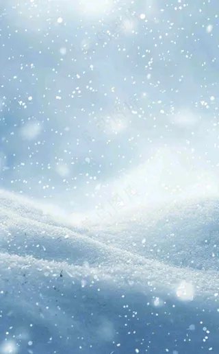 冬天寒冷白雪结冰小寒摄影图