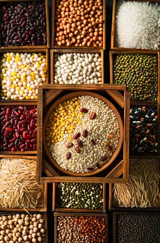 世界粮食日谷物米饭稻谷小麦摄影图