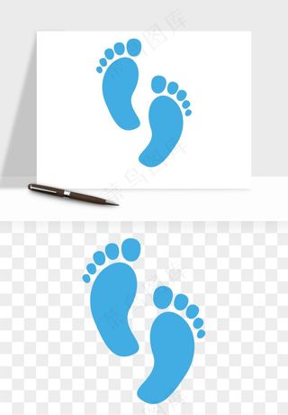 脚印脚丫鞋印png免抠