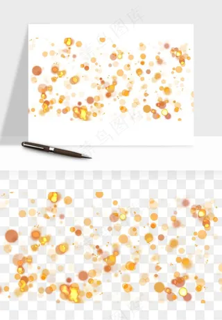 彩色光斑梦幻光点png免抠