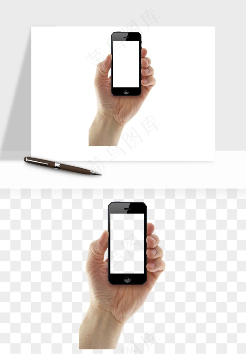 手拿手机素材png免抠