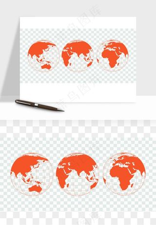 科技地球点线矢量png免抠