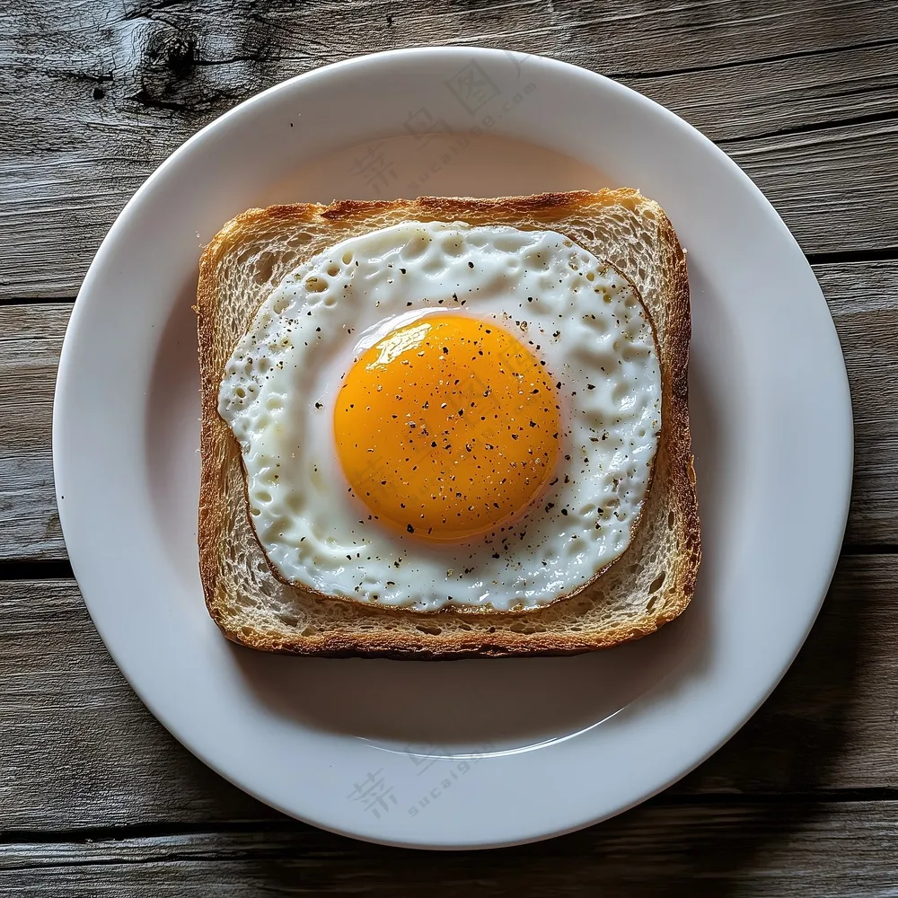 吐司煎蛋图片