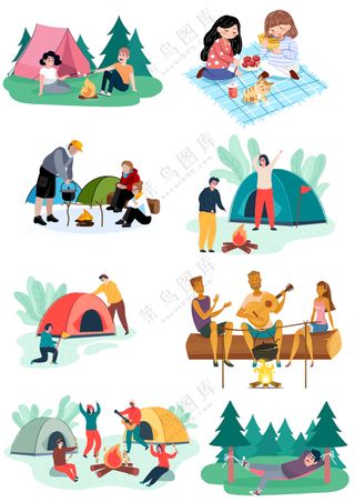 户外露营野餐休闲娱乐元素大合集