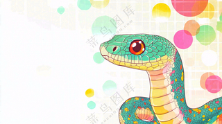 蛇年春节新年背景