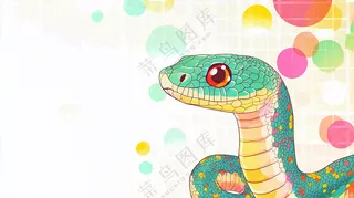 蛇年春节新年背景