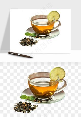 清新绿茶png免抠