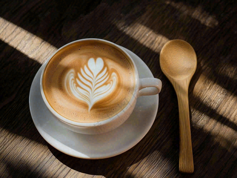 咖啡拿铁下午茶饮品摄影图