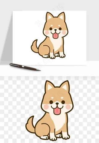 卡通狗狗猫咪png免抠