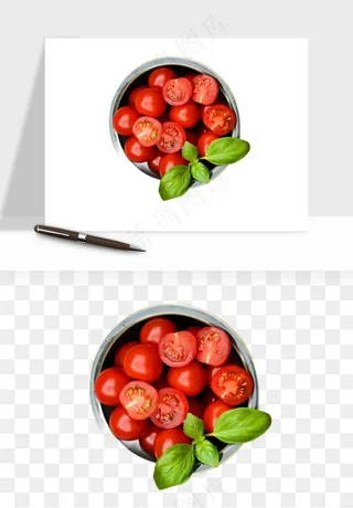 西红柿番茄圣女果png免抠