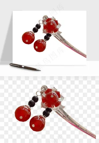 古风发簪头饰配饰png免抠