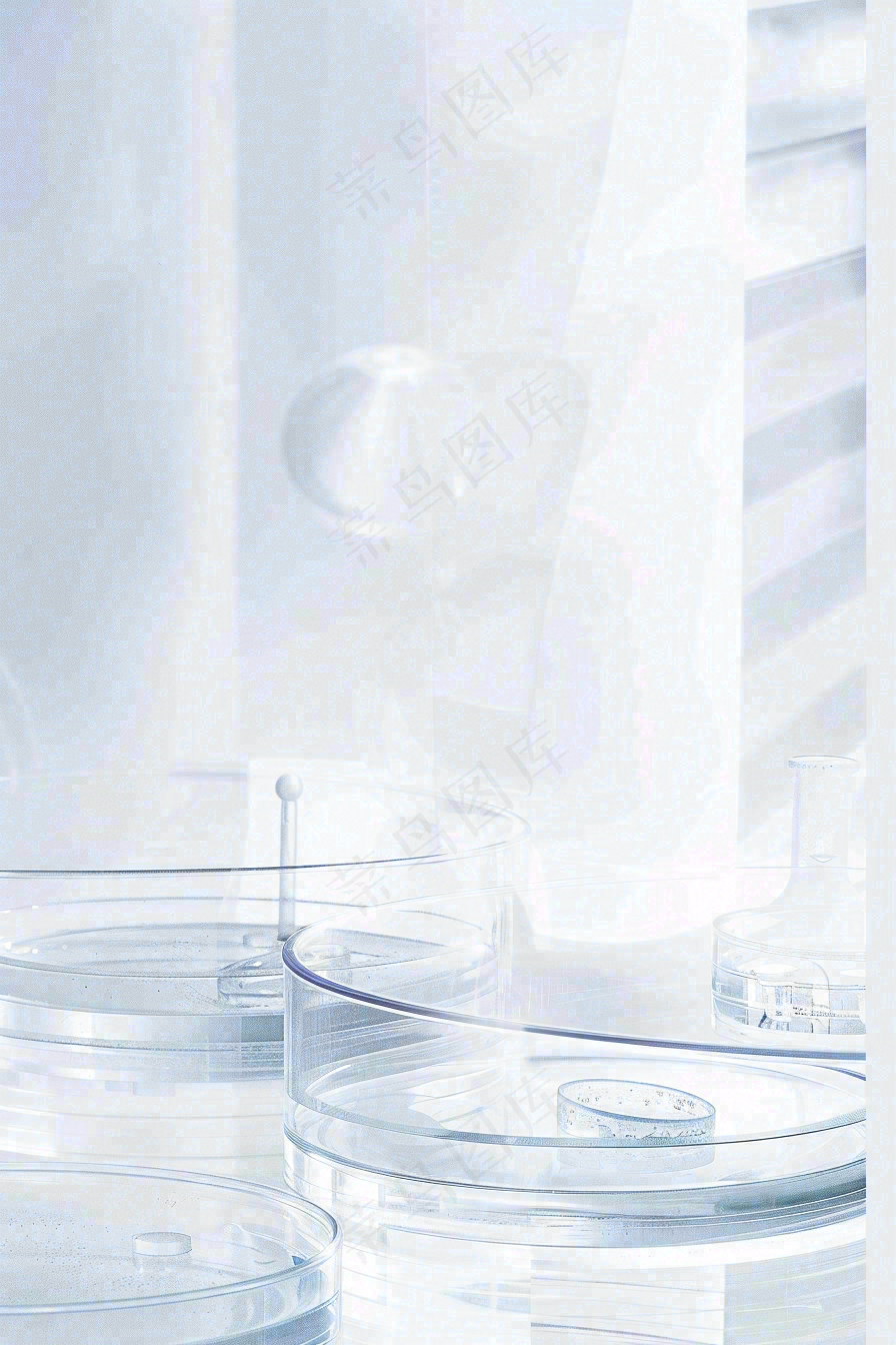 美妆护肤3d展台清新背景