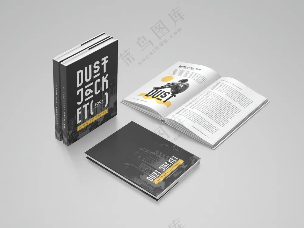 装帧书籍书本样机 书封 封面样机-16