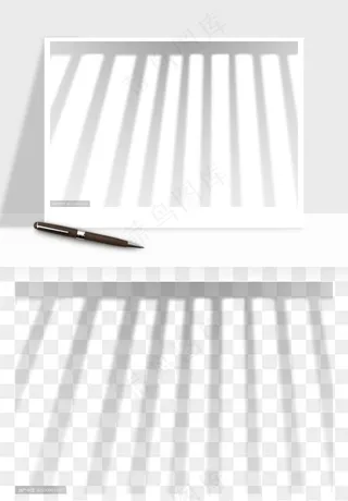 阴影植物窗户投影免抠元素