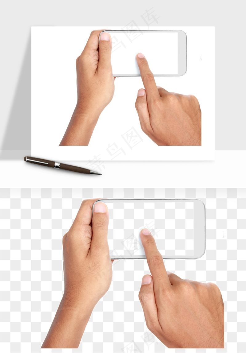 手拿手机素材png免抠