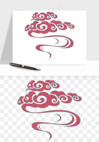 国潮敦煌云纹祥云云彩png免抠