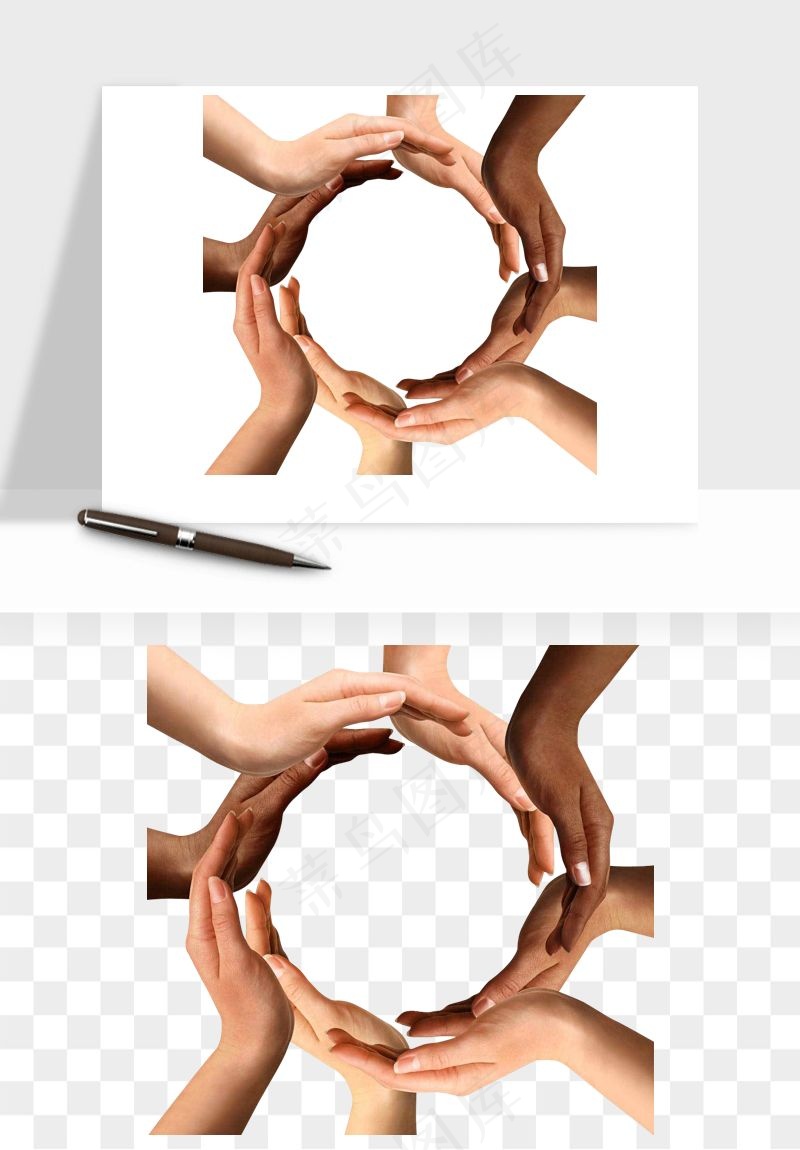 手势手部动作手指png免抠