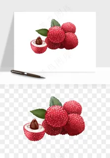 荔枝妃子笑水果png免抠