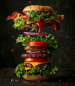 创意美味汉堡美食图片