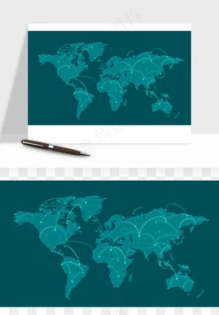 世界地图矢量png免抠