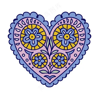 爱心3 民族风装饰小元素