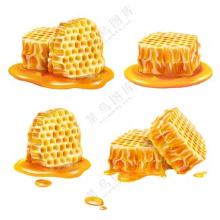 蜂蜜，蜂蜜块，蜜蜡