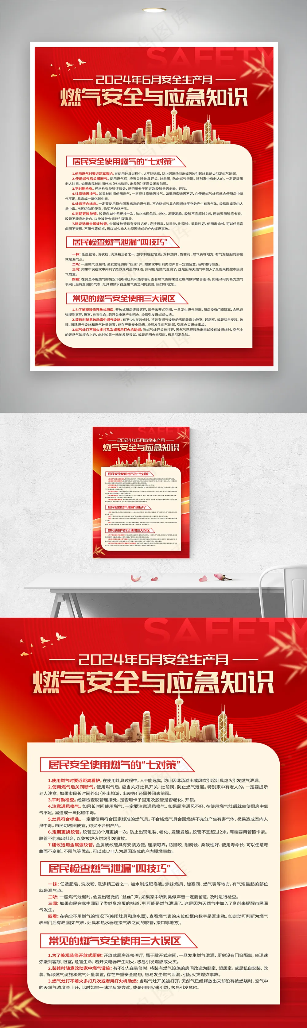 安全生产月居民篇四件套套图