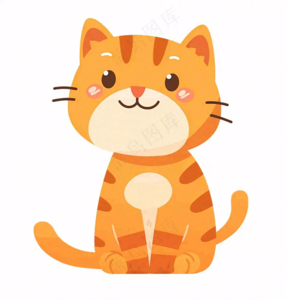 小猫猫咪宠物动物卡通插画免抠