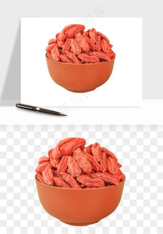 枸杞养生中药png免抠