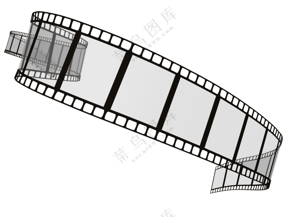 空白内容胶卷底片PNG免抠图片素材