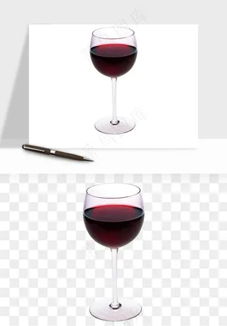 红酒玻璃酒杯png免抠