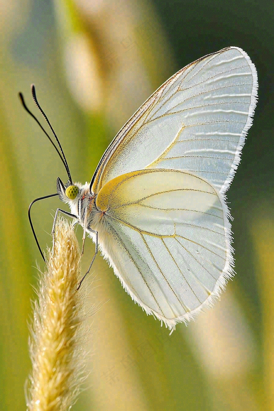 蝴蝶昆虫春天植物摄影图
