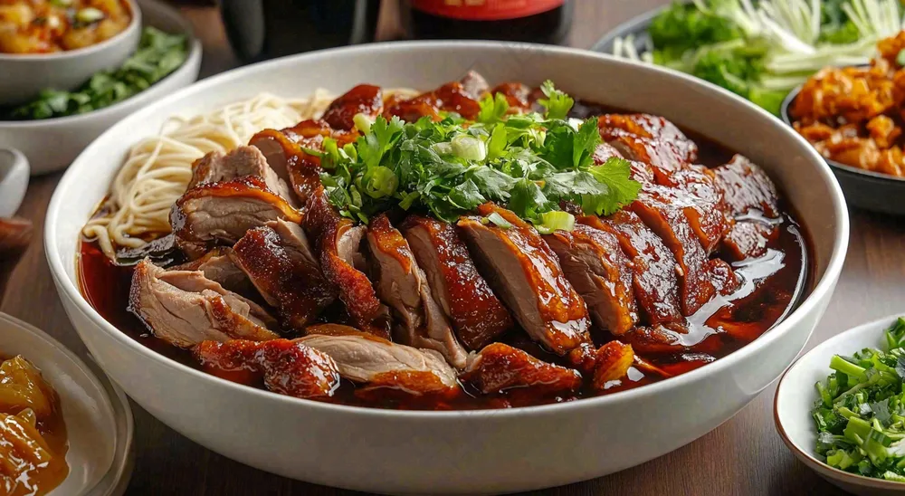 美味烧鹅广式美食摄影图