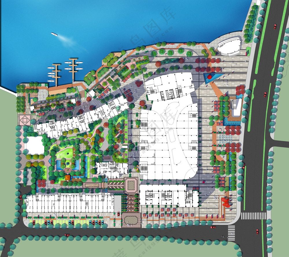 商业广场PSD分层平面