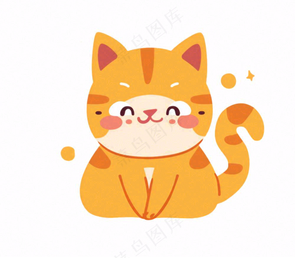 小猫猫咪宠物动物卡通插画免抠