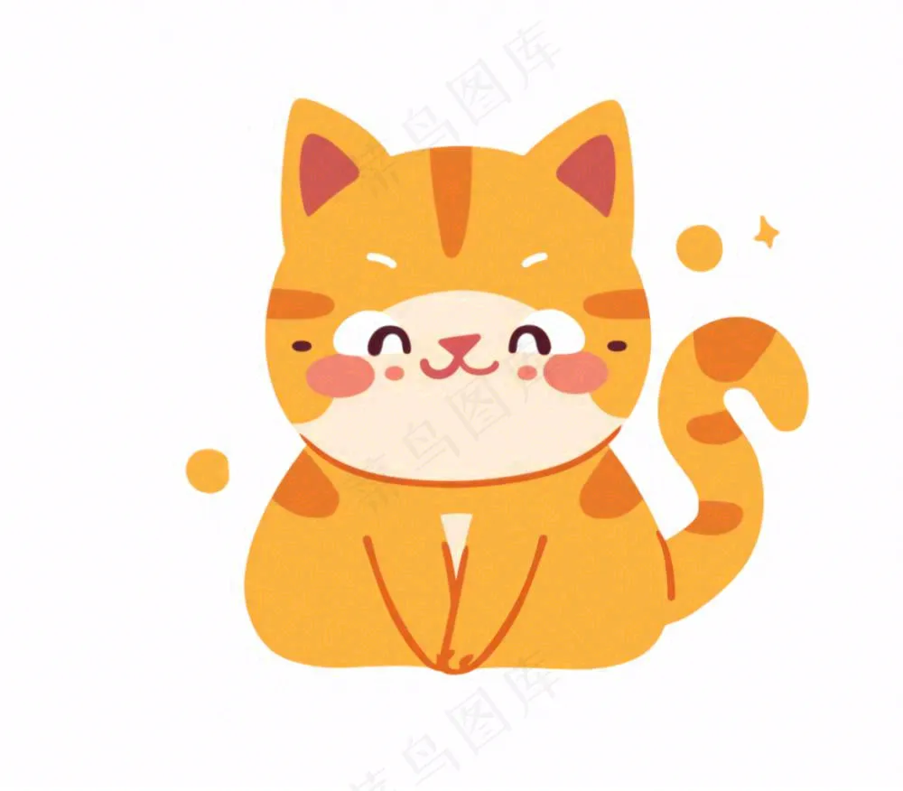 小猫猫咪宠物动物卡通插画免抠