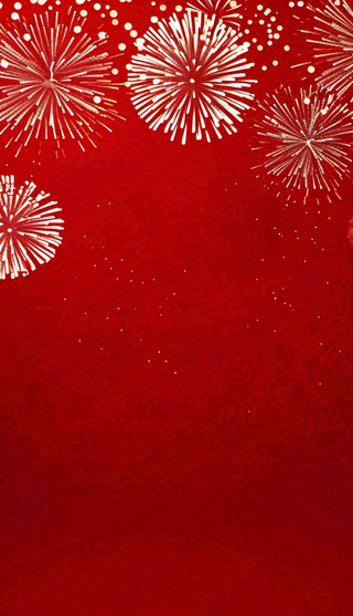 新年红色背景燃放烟花喜庆庆祝元旦背景