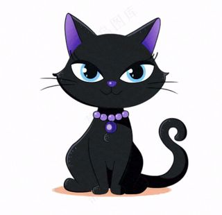 小猫猫咪宠物动物卡通插画免抠