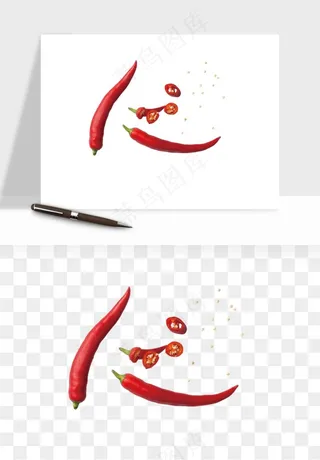红辣椒尖椒png免抠