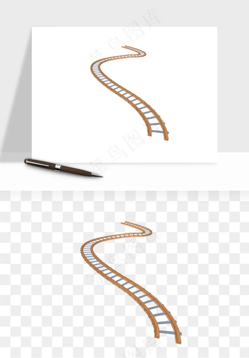 铁路轨道png免抠