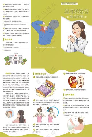 肩周炎患者健康指引三折页