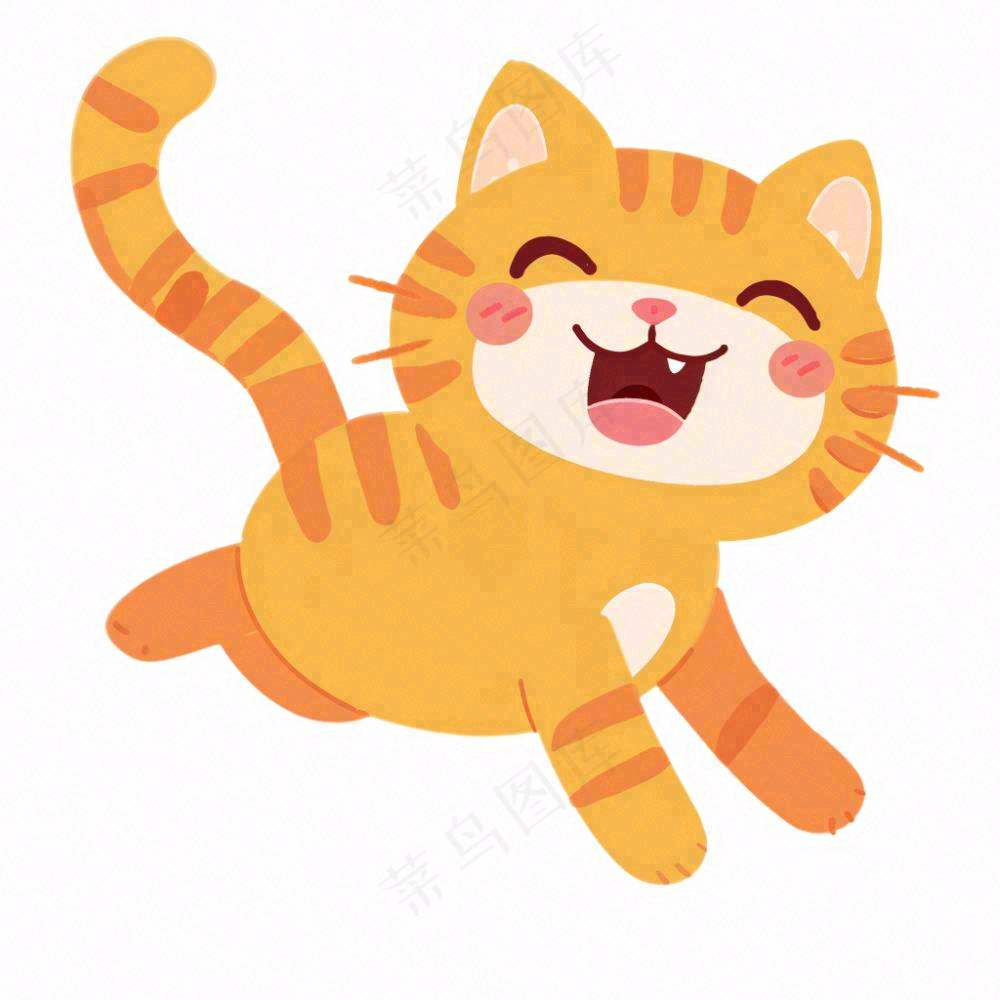 小猫猫咪宠物动物卡通插画免抠