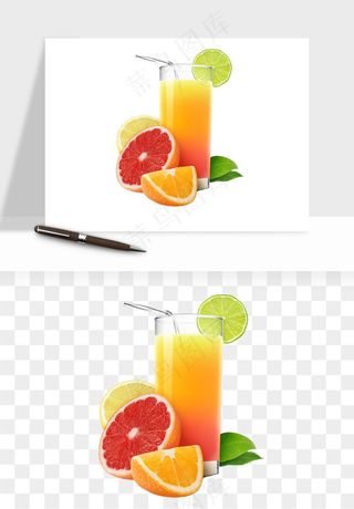 冷饮品果汁饮料png免抠图